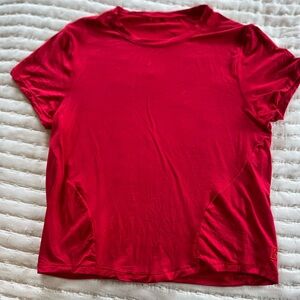 Buffbunny lipstick red halo baby tee L